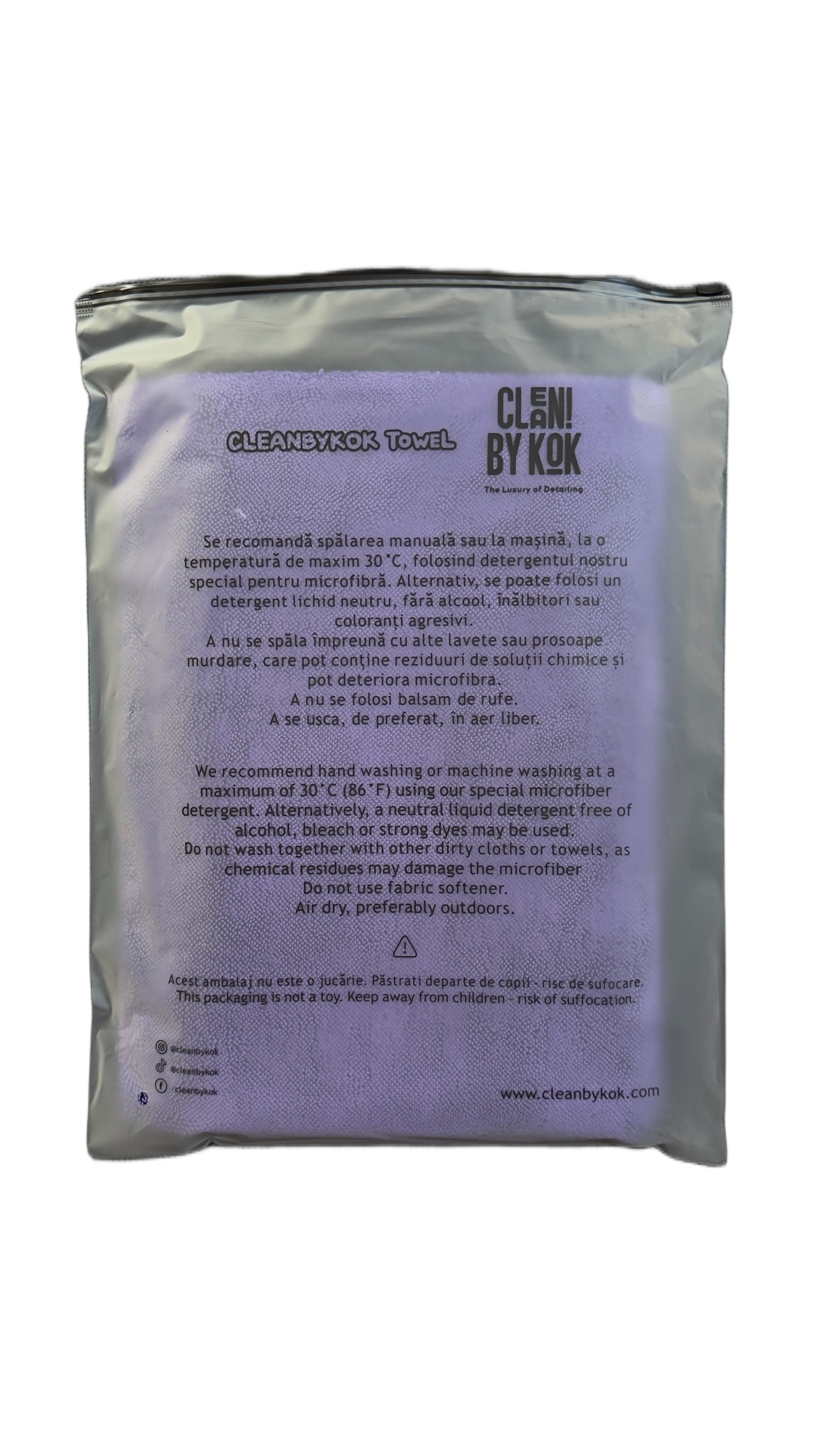 Prosop auto PROFESIONAL CLEANBYKOK 70x90cm 850GSM